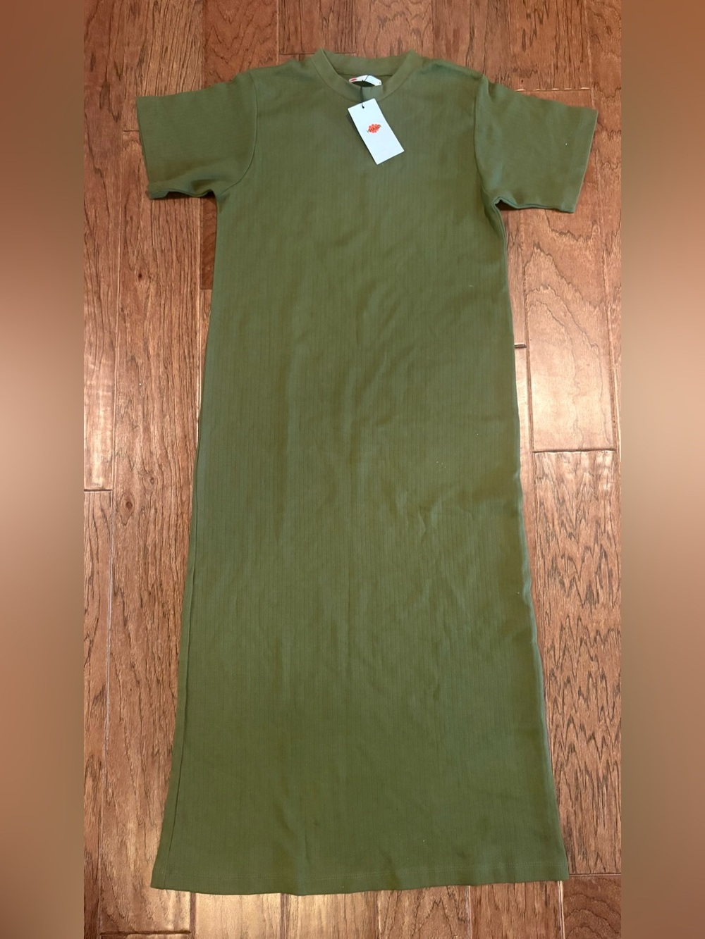Khaadi Olive Green Long Dress 100% Cotton Size Small NEW